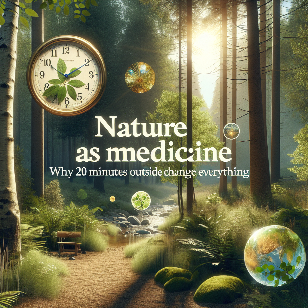 Read more about the article – Nature as Medicine: Why 20 Minutes Outside Changes Everything